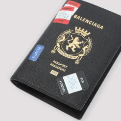 Balenciaga Sticker Paspoorthoes-Heren Portefeuilles