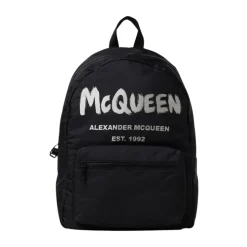 Alexander McQueen Stijlvolle Bedrukte Rugzak-Heren Rugzakken