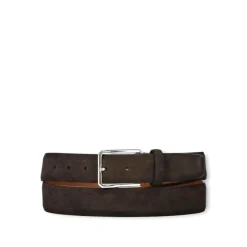 Santoni Stijlvolle leren riem met uniek ontwerp-Heren Riemen