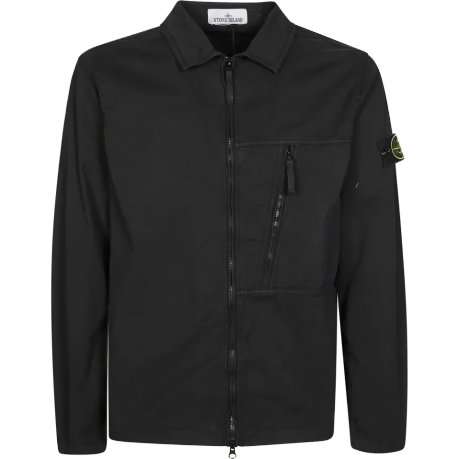 Stone Island Stijlvolle Overshirt voor Mannen-Heren Overhemden