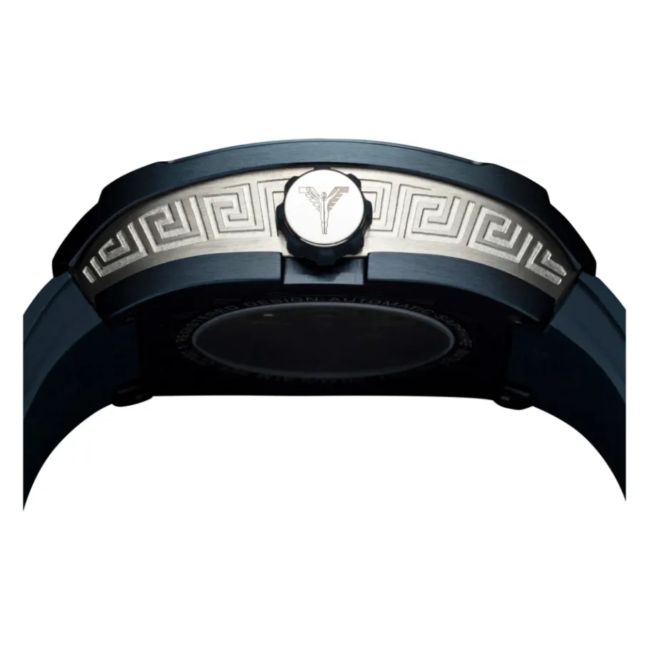 Carlo Colucci Stijlvolle roestvrijstalen siliconen horloge-Heren Horloges