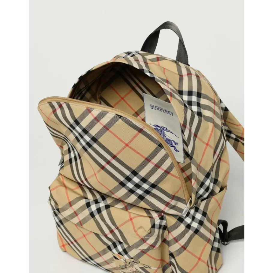 Burberry Stijlvolle Rugzak met Ruitpatroon-Heren Rugzakken