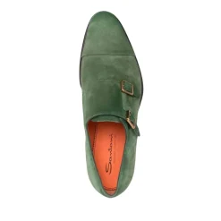 Santoni Stijlvolle Suède Dubbelgespschoenen-Heren Nette Schoenen