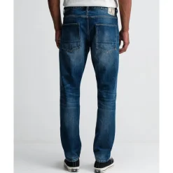 Butcher of Blue Straight Shadow Denim Jeans-Heren Jeans