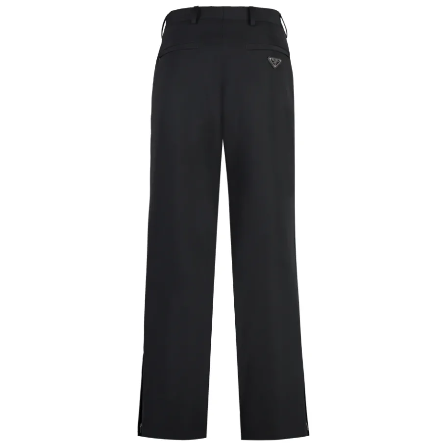 Prada Stretch Broek van Technische Stof-Heren Broeken