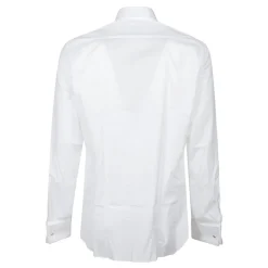 Zegna Stretch Katoen Lange Mouwen Overhemd-Heren Overhemden