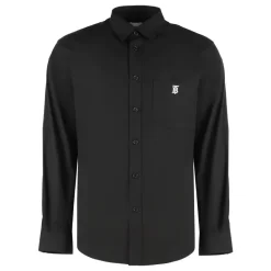 Burberry Stretch Katoenen Overhemd-Heren Overhemden