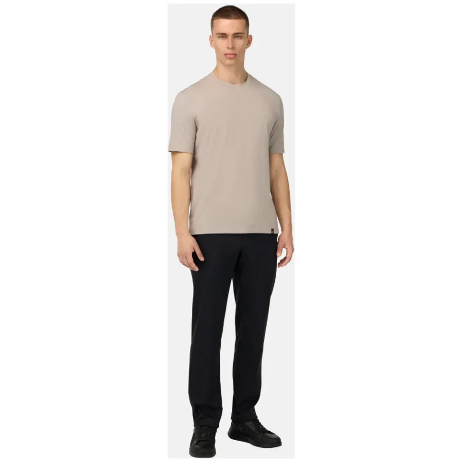 Boggi Milano Stretch Katoen/Tencel Broek-Heren Broeken