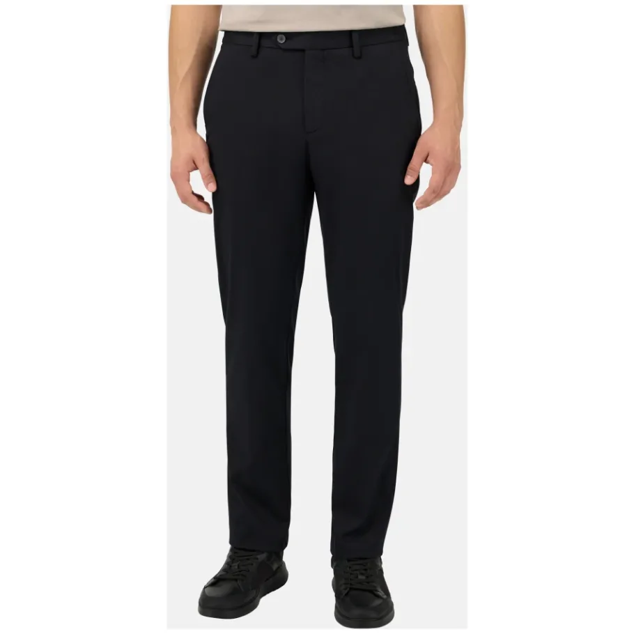 Boggi Milano Stretch Katoen/Tencel Broek-Heren Broeken