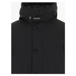 Woolrich Stretch Nylon Hooded Parka Jas-Heren Jassen