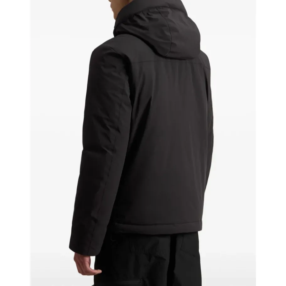 Woolrich Stretch Nylon Jas met Padding en Afneembare Capuchon-Heren Jassen