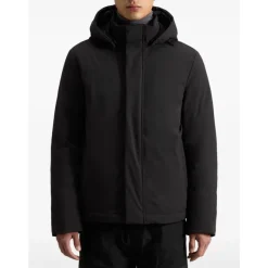 Woolrich Stretch Nylon Jas met Padding en Afneembare Capuchon-Heren Jassen