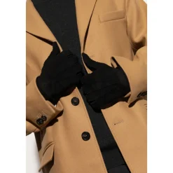 Moschino Suède handschoenen met geborduurd logo-Heren Handschoenen