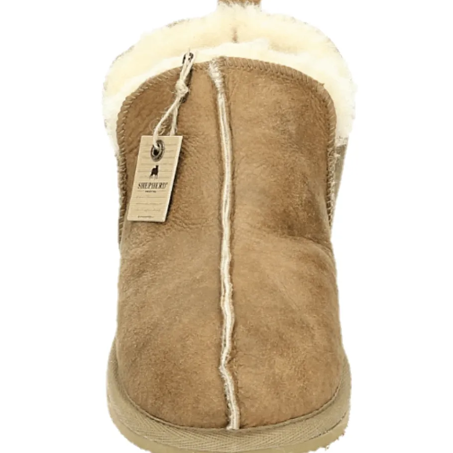 Shepherd Suède Heren Pantoffels Cognac Kleur-Heren Snowboots