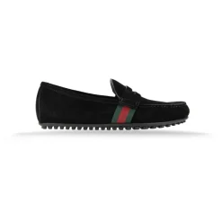 Gucci Suède Instap Heren Loafers-Heren Instappers & Slip Ons
