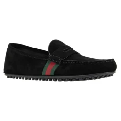 Gucci Suède Instap Heren Loafers-Heren Instappers & Slip Ons