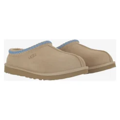UGG Suède Leren Geborduurde Pantoffels-Heren Instappers & Slip Ons