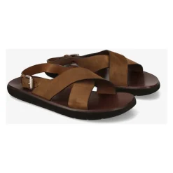 Premiata Suède sandaal met leren binnenzool-Heren Sandalen