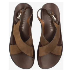 Premiata Suède sandaal met leren binnenzool-Heren Sandalen