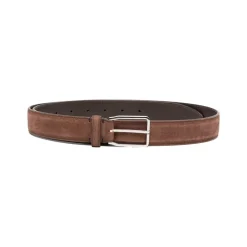 Brunello Cucinelli Suede Buckle Belt-Heren Riemen