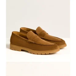 Kiton Suede Loafer-Heren Instappers & Slip Ons