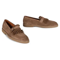 Doucal's Suede Monk Strap Loafers-Heren Instappers & Slip Ons