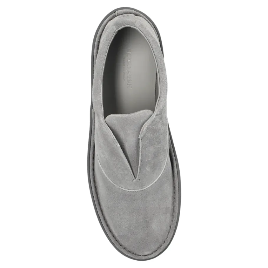 Giorgio Armani Suede Slip-Ons-Heren Sneakers