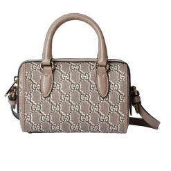 Gucci Super Mini Ophidia Bowler Bag-Heren Tassen