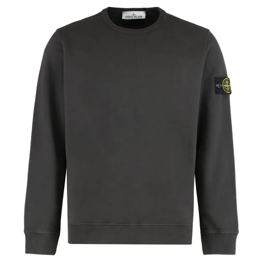 Stone Island Sweatshirt met ronde hals van katoen-Heren Truien & Vesten