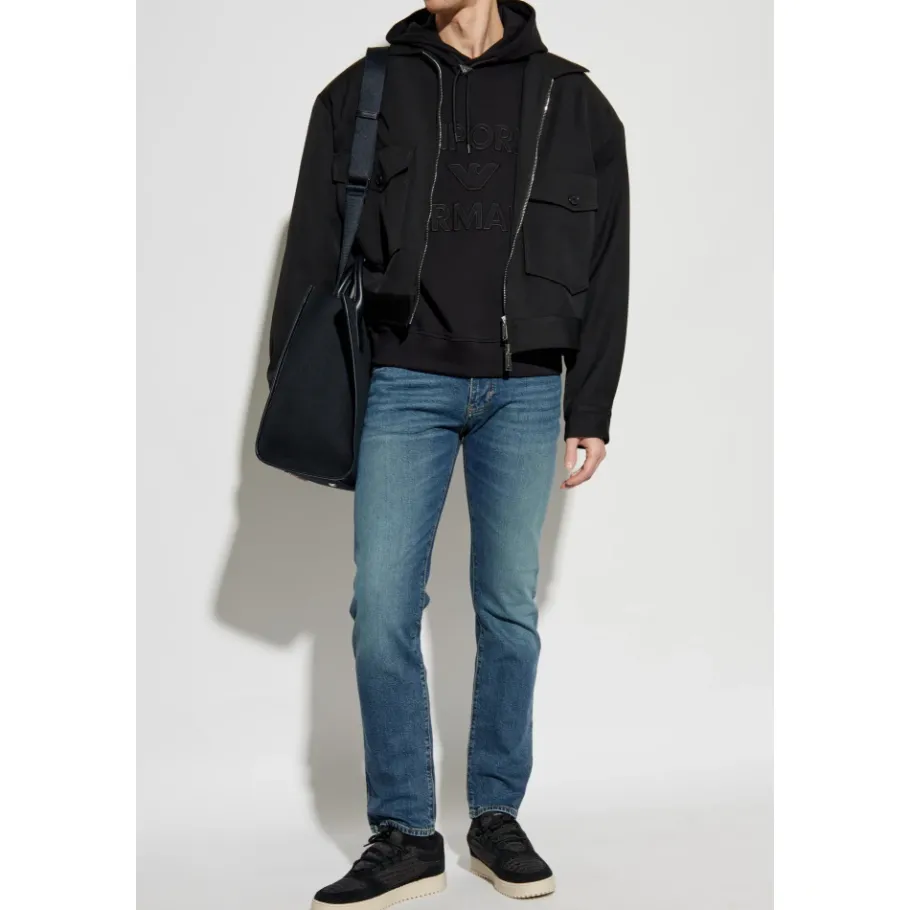 Emporio Armani Taps toelopende jeans-Heren Jeans