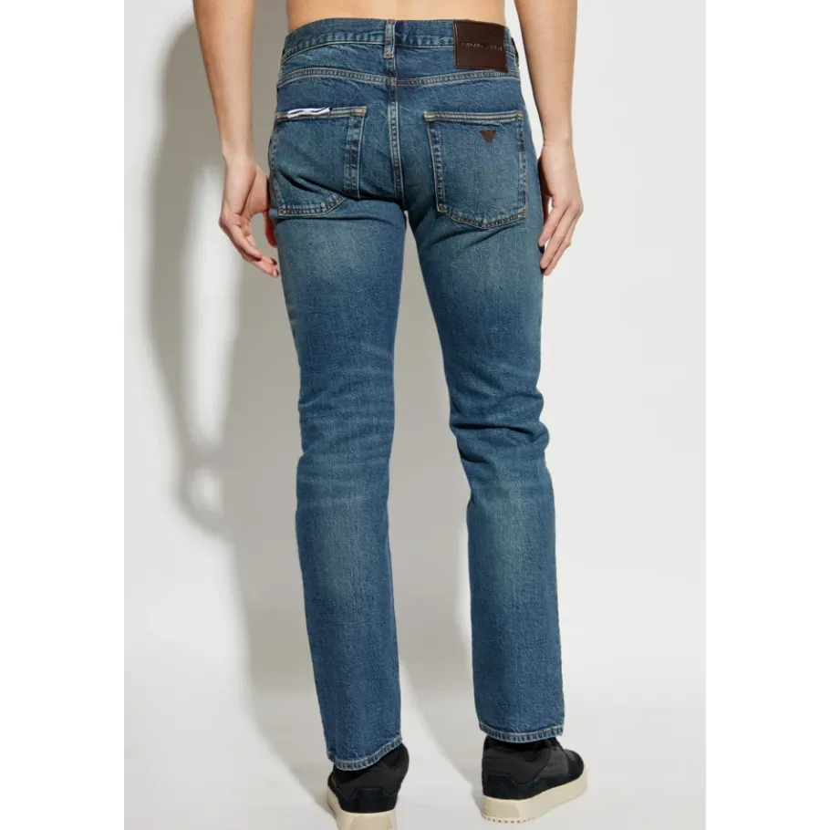 Emporio Armani Taps toelopende jeans-Heren Jeans