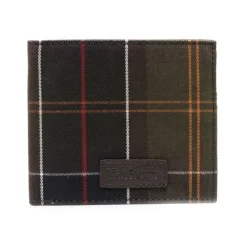 Barbour Tartan Check Leren Portemonnee-Heren Portefeuilles