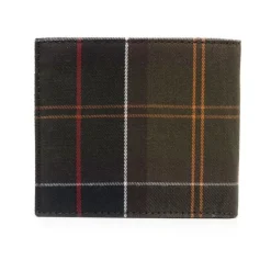Barbour Tartan Check Leren Portemonnee-Heren Portefeuilles