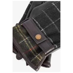 Barbour Tartan Leren Handschoenen-Heren Handschoenen