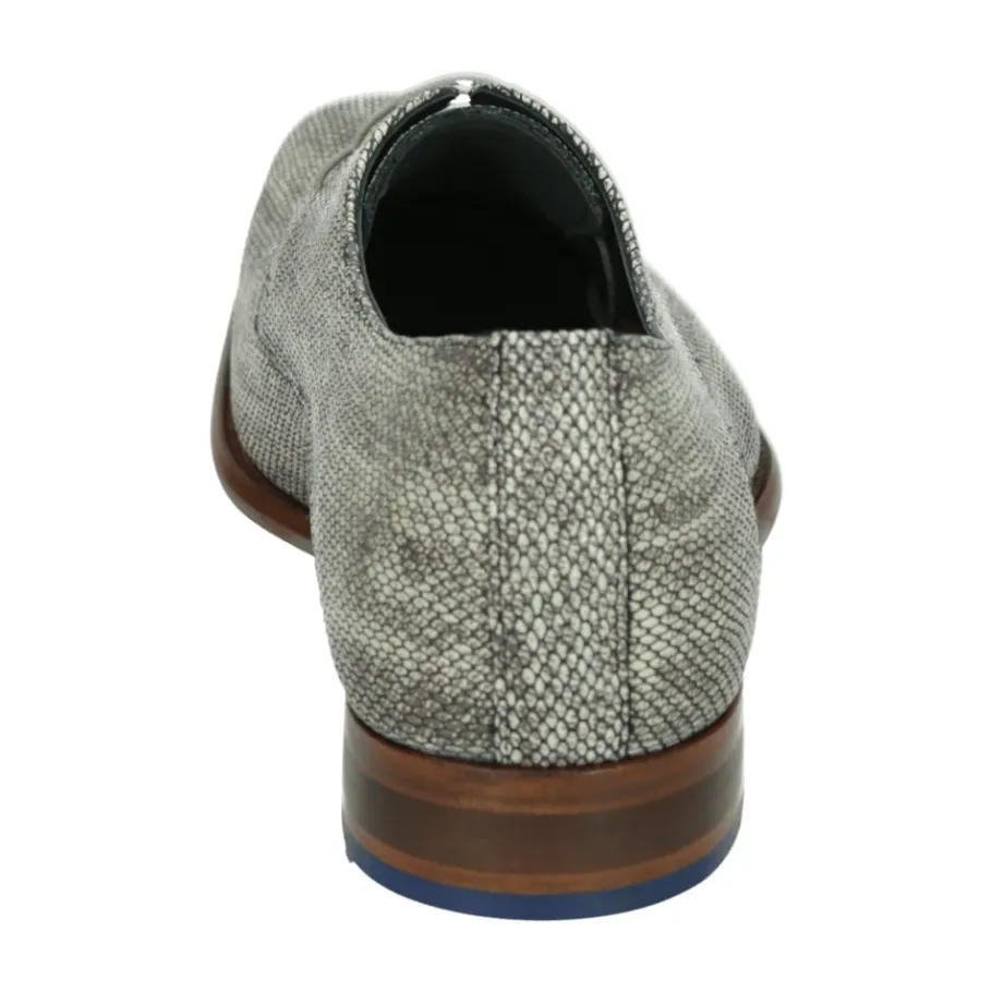 Floris van Bommel Taupe Business Lage Schoenen DE STIJLER-Heren Nette Schoenen