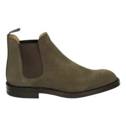 Crockett & Jones Taupe Suède Casual Chelsea Schoenen-Heren Laarzen