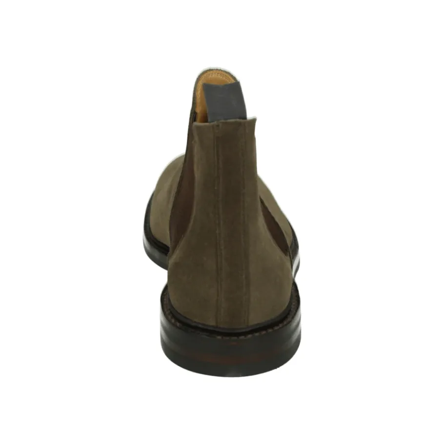 Crockett & Jones Taupe Suède Casual Chelsea Schoenen-Heren Laarzen