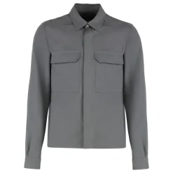 Rick Owens Technical Fabric Overshirt-Heren Jassen