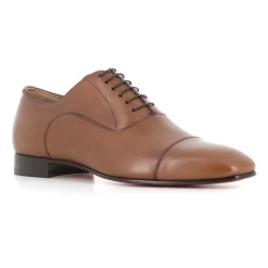 Christian Louboutin Tobacco Oxford Platte Schoenen-Heren Instappers & Slip Ons|Nette Schoenen