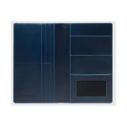 Piquadro Travel document holder with credit card slots and RFID protection-Heren Portefeuilles