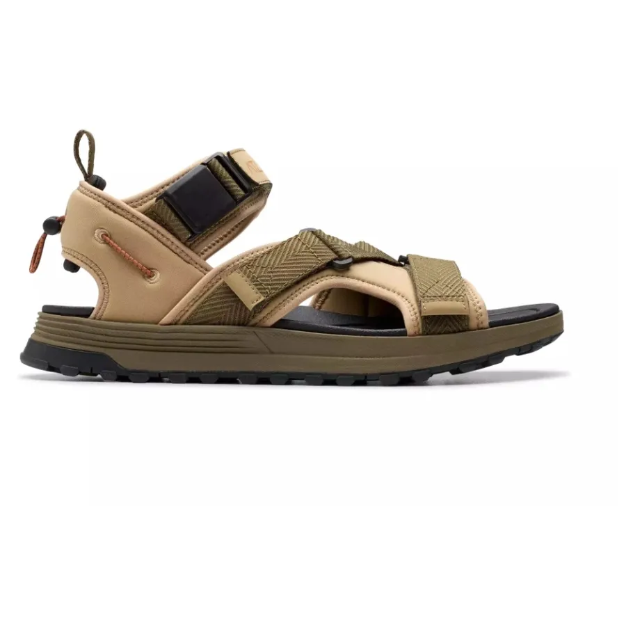 Clarks Trek Tide Herensandaal - Beige-Heren Sandalen