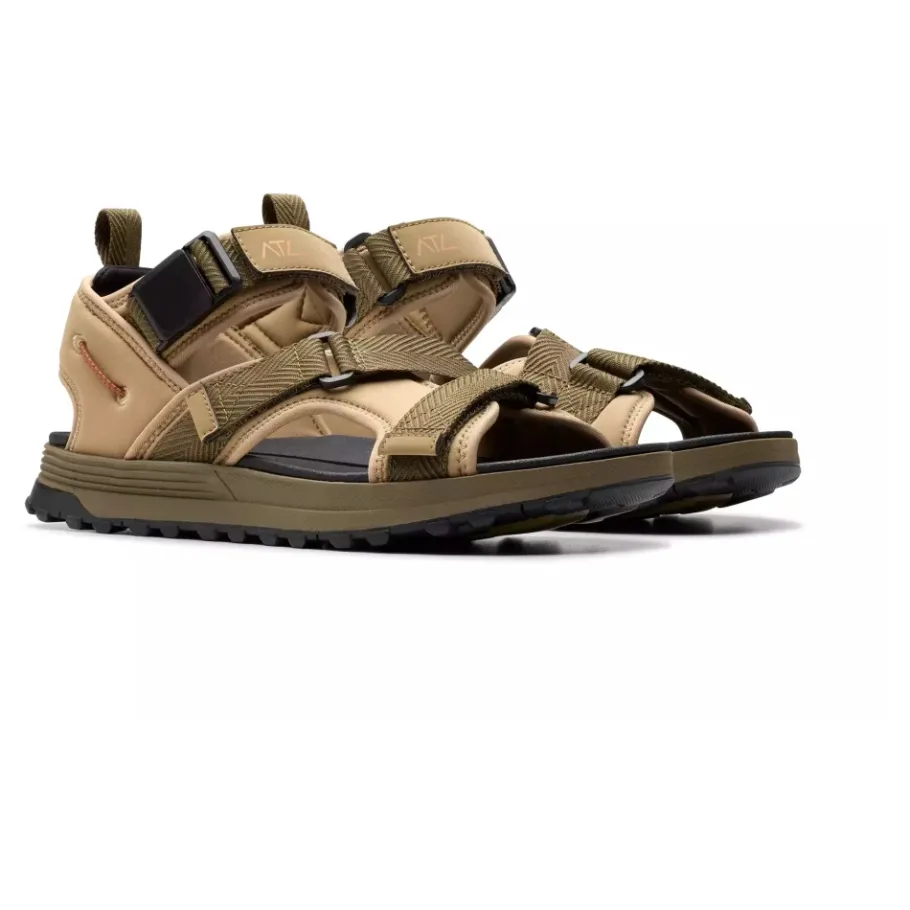 Clarks Trek Tide Herensandaal - Beige-Heren Sandalen