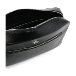 Baldinini Trend Kalfsleren Messenger Bag-Heren Tassen