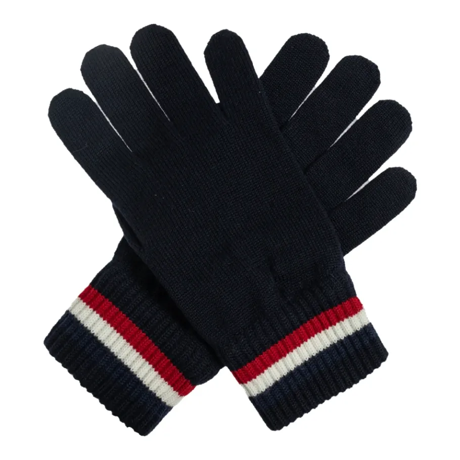 Moncler Tricolor Wollen Handschoenen-Heren Handschoenen