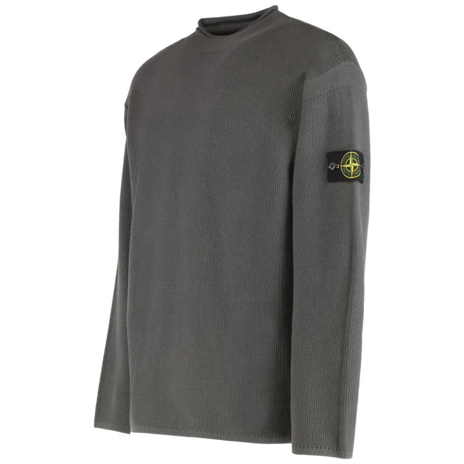 Stone Island Trui met polokraag en omgekeerde stikseldetails-Heren Truien & Vesten