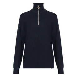 Paul & Shark Trui met ritssluiting halslijn-Heren Truien & Vesten