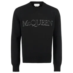 Alexander McQueen Trui met ronde hals-Heren Truien & Vesten