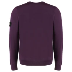 Stone Island Trui met ronde hals en opstaande stiksels-Heren Truien & Vesten