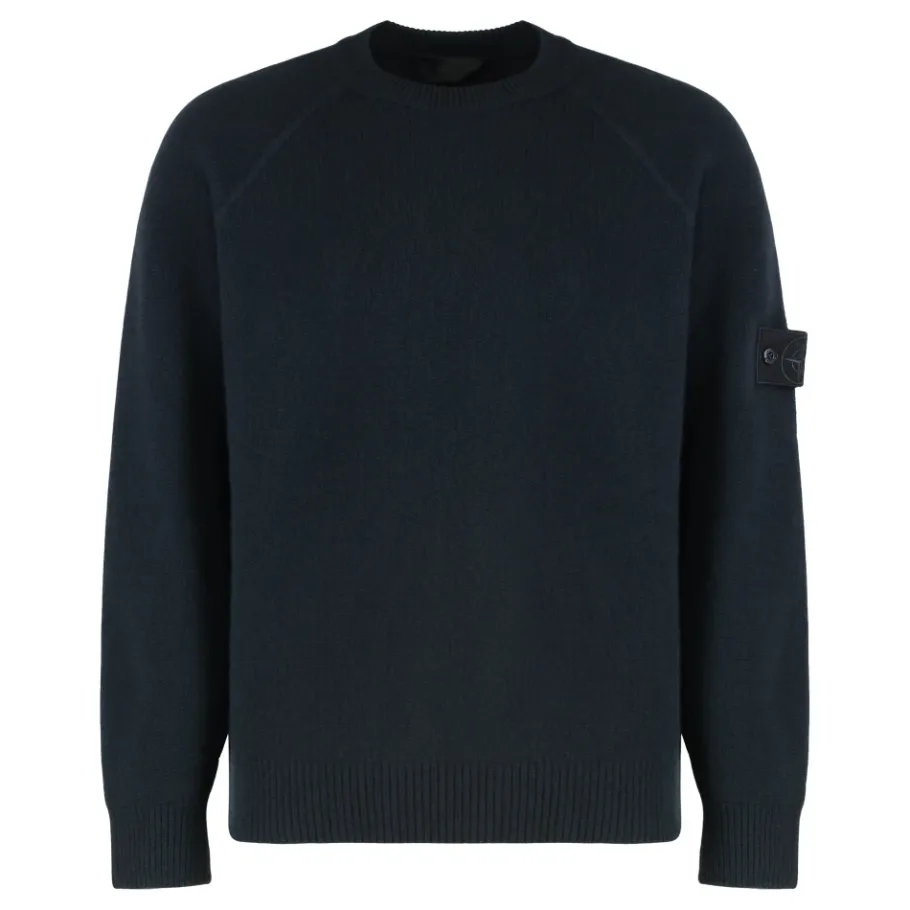 Stone Island Trui met ronde hals en raglanmouwen-Heren Truien & Vesten
