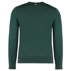 Thom Browne Trui met ronde hals van scheerwol-Heren Truien & Vesten